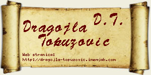 Dragojla Topuzović vizit kartica